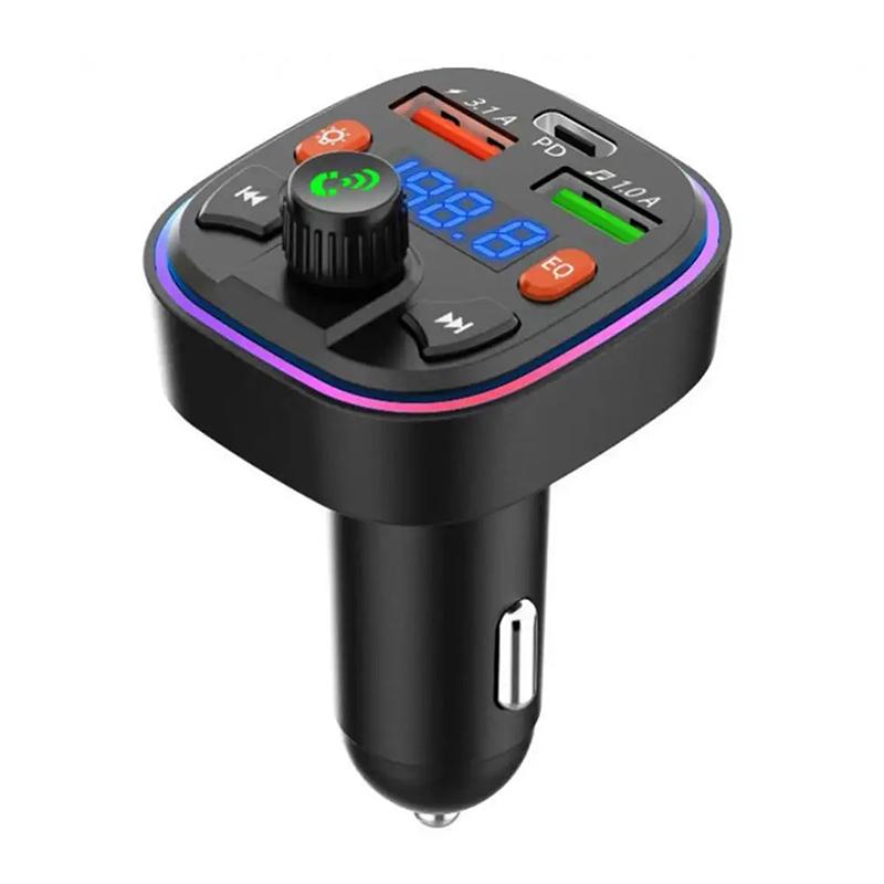 Product Introduction of USB Car Charger Quick Charge Bluetooth FM Transmitter USB Type C 3A PD 18W Car Fast Charging For Phone 18