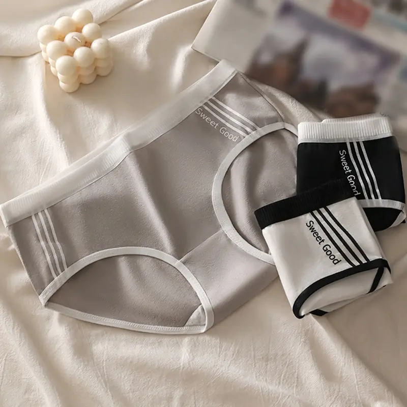 Quần Lót Cotton, Không Đường May, Cạp Thường Dành Cho Nữ, Thoải Mái Và Thoáng Khí, Co Giãn, Quần Lót Thân Mật, Thích Hợp Cho Phụ Nữ, Đồ Lót Thể Thao 3