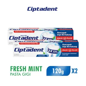 Ciptadent Pasta Gigi Fresh Mint 120 gr x2