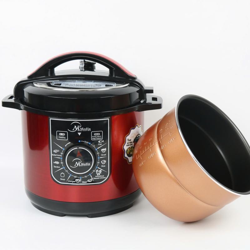 Nồi Áp Suất Điện Đa Năng Cao cấp 9 chế độ nấu NK-Media Fujika Dung Tích 6L Công suất 1000W Bảo hành 12 tháng Nấu Cơm Cooker