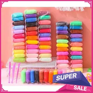 MCK - Zipper Clip Clay Mainan Lilin Anak 1pack Isi 12 Warna Mainan Anak Slime Clay Polymer Belajar Sensory Dari Rumah Toys