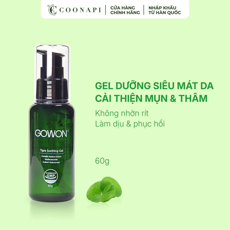 Gel Rau Má Cải Thiện Da Mụn Và Thâm Mụn Gowon Tigre Soothing Gel 60g