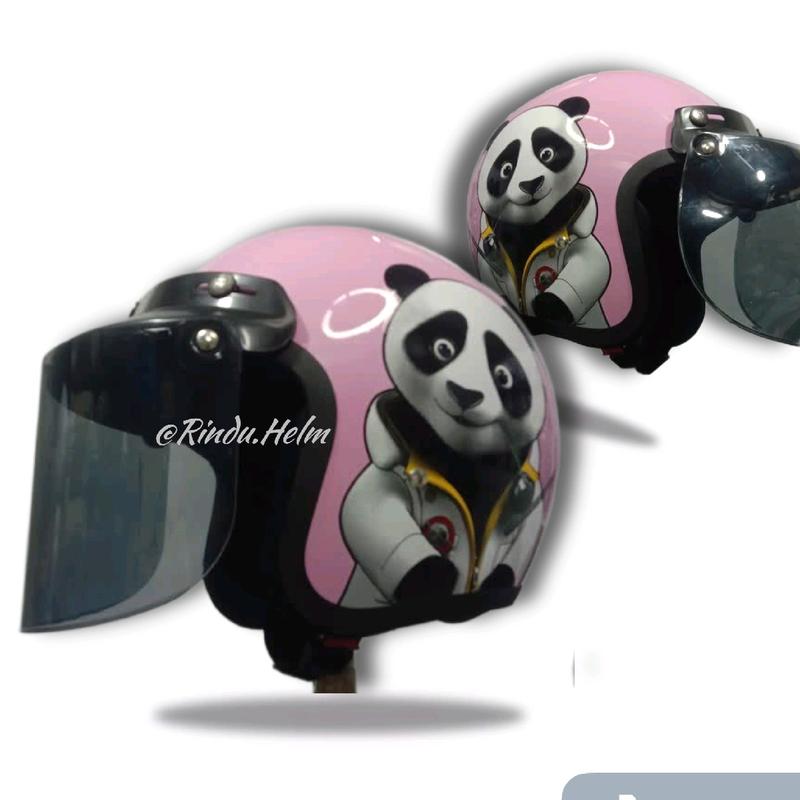 Helm PANDA motif Motorcycle 0