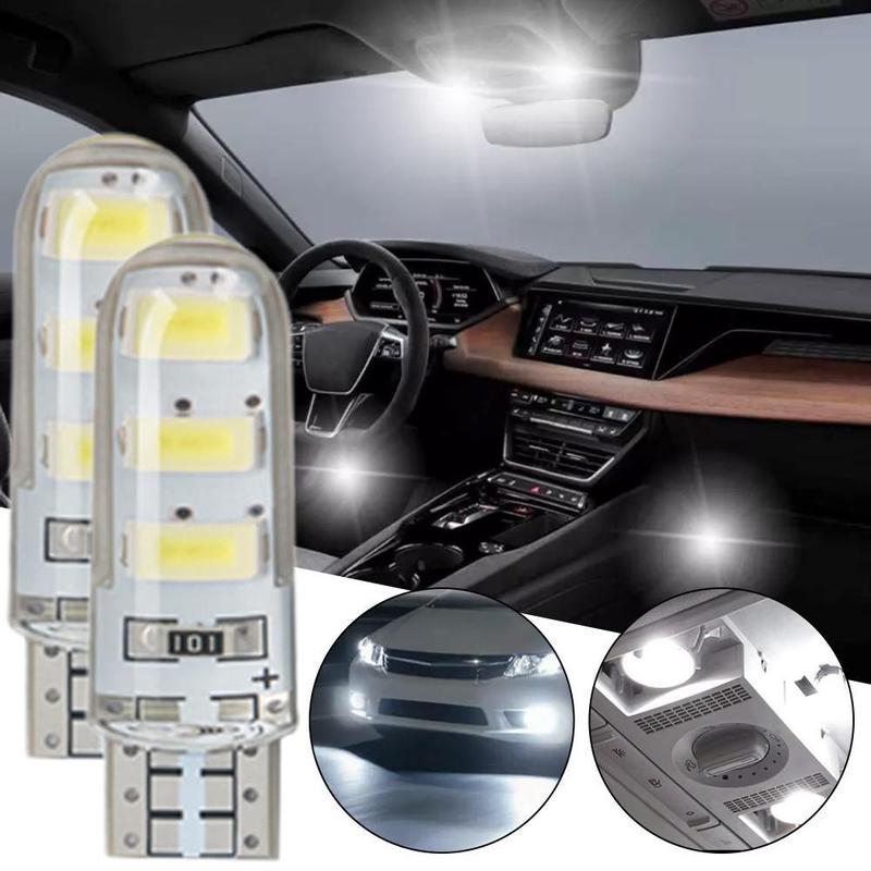 Product Introduction of Silicone W5W Glue Display Light High-brightness Small Bubble 12V 2 PCS Automobile LED Width Indicator Light For T10 5630 6SMD 25