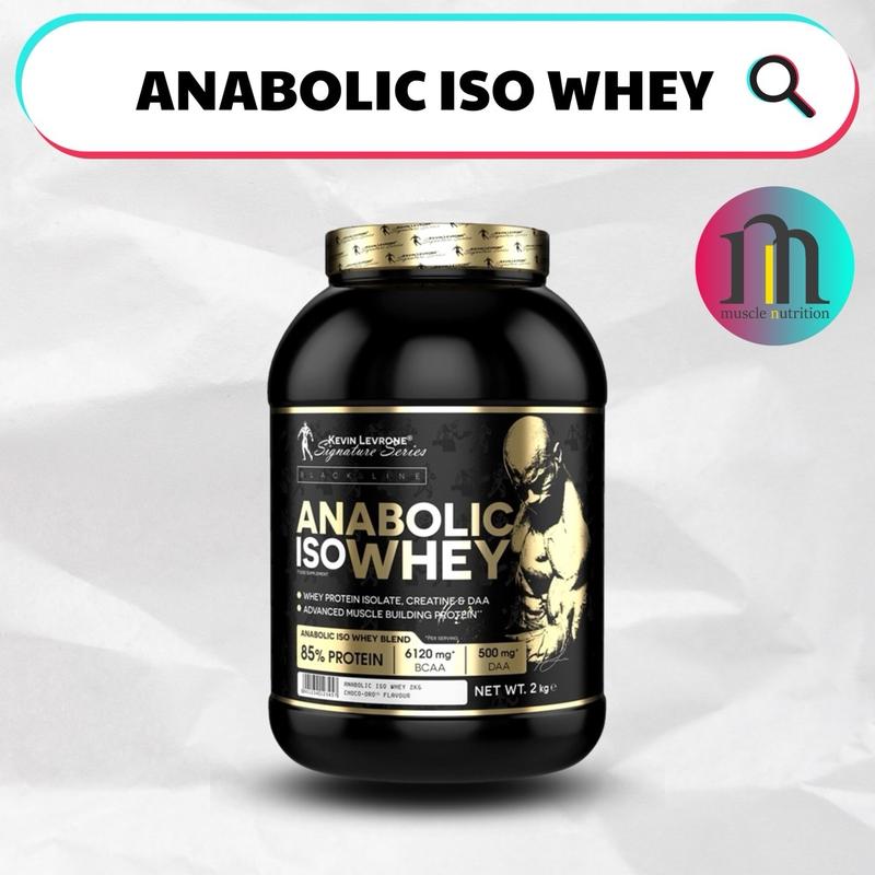  Bột Đạm Sữa ANABOLIC ISO WHEY - Dòng Whey Isolate - 25.5G Protein Tinh Khiết - Hộp 2KG   66 lần dùng   - Made In EU 