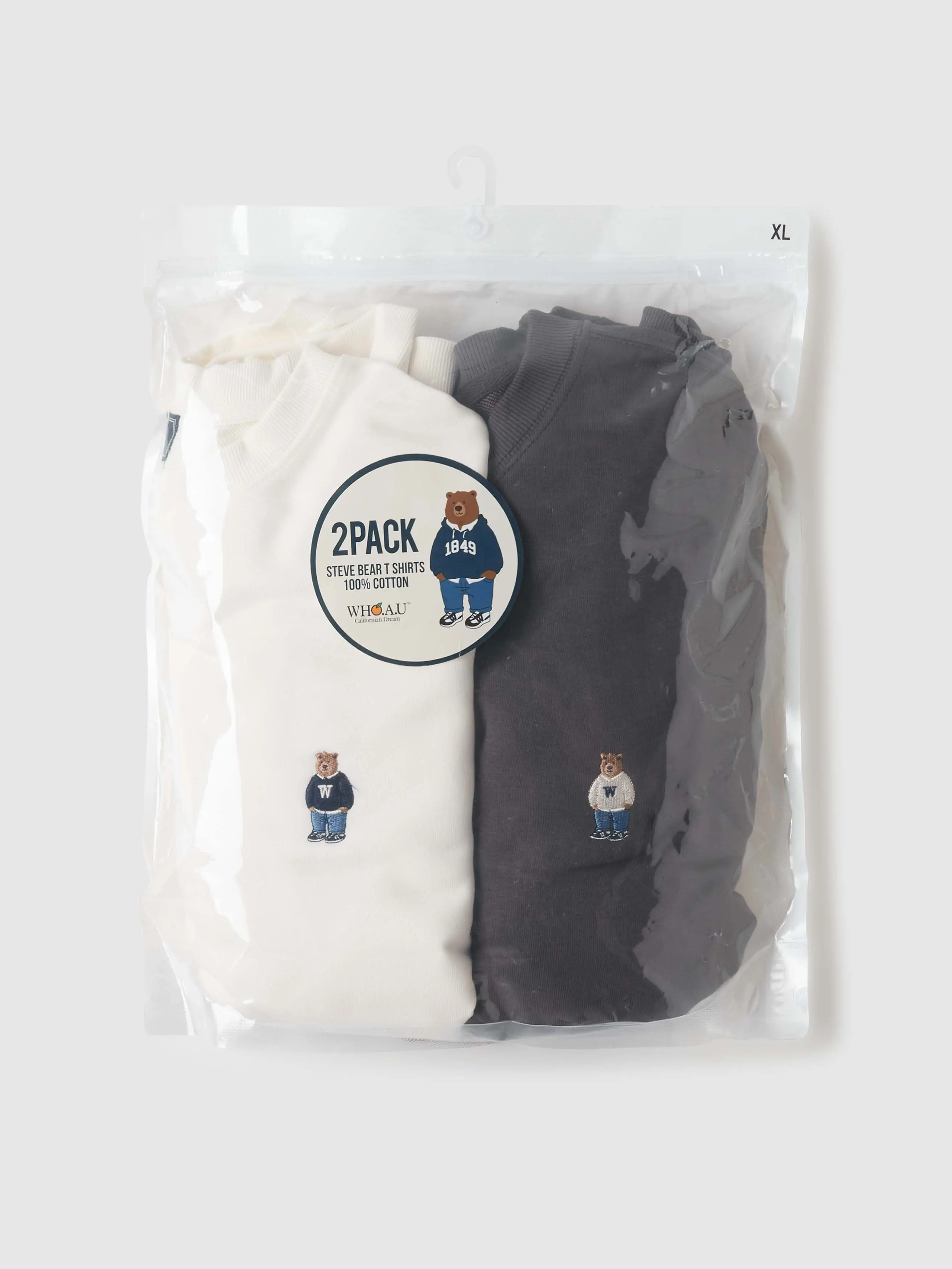 WHOAU Áo Nỉ Sweater Steve 2PACK Sweatshirt[B]_WHMWE4991U Nam Menswear
