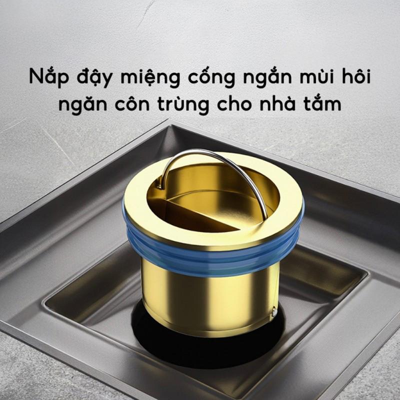 Nắp Cống Ngăn Mùi Hôi Chống Côn Trùng Bằng Đồng, Nắp Ống Thoát Nước Van 1 Chiều Tiện Dụng Bền Bỉ