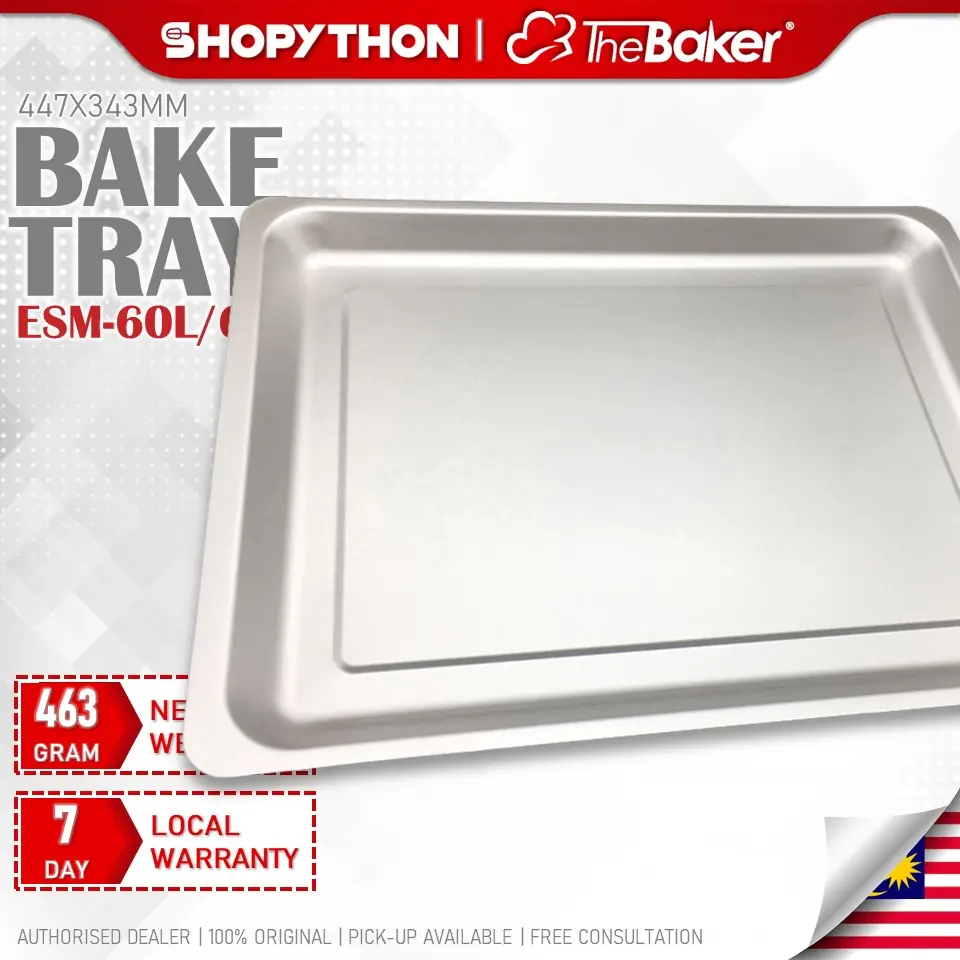 Dulang Pembakar, BAKER, untuk ESM-60L / ESM-60LV2 (447x343mm), Aksesori Asal, Pembakar Aluminium, Alat Ganti Tambahan, Penggantian