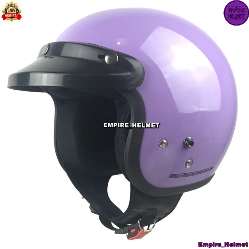 Helm Half Face Bogo Identik Cargloss Pria Wanita Dewasa Standar SNI Helem Retro Full Leher Completable Perempuan Hijab 4