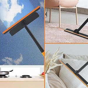 Cây Lau Kính Thông Minh Đa Năng 3 in 1, Lau Kính Kèm Gạt Nước Silicone Xoay 360 Độ Chống Trượt Nhỏ Gọn Đa Năng Tiện Lợi