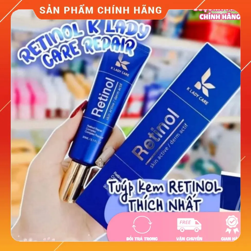 {Chính hãng} Retinol, Kem dưỡng retinol K Lady Care 30ml Hàn Quốc dưỡng trắng da mặt căng bóng, giảm nếp nhăn, thâm, nám