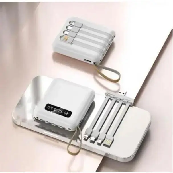 PIN DỰ PHÒNG 20000mAh - SẠC 3 ĐIỆN THOẠI CÙNG LÚC, ĐẦY PIN CHỈ 1 TIẾNG! 🔋⚡Powerbank, masber, 20000mah, với 4 Cáp, Cỡ Nhỏ (kích thước nhỏ), Mini (Type C hoặc Micro hoặc IP), Pawer Bank, Chính Hãng, Màn Hình Kỹ Thuật Số 7