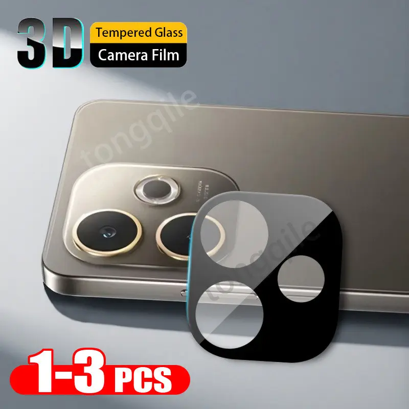 [Ready Stock]3 in 1 Camera Film For OPPO A5 Pro 5G 4G A5Pro 2025 3D Curverd Black Full Cover Protective HD Lens Protector Tempered Glass Protect Anti Scratch