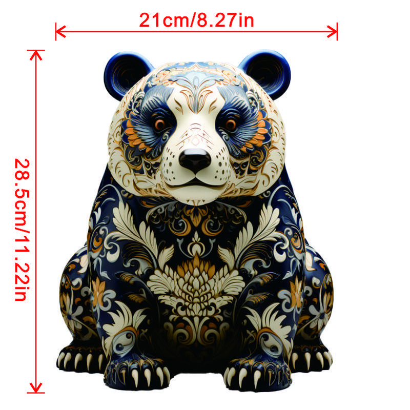 Panda Design Wooden Puzzle (1 Set), Unique Irregular Shape Wooden Puzzle, Brain Teaser Toy, Kids Toys, Gift for Her, Men's Gift 1