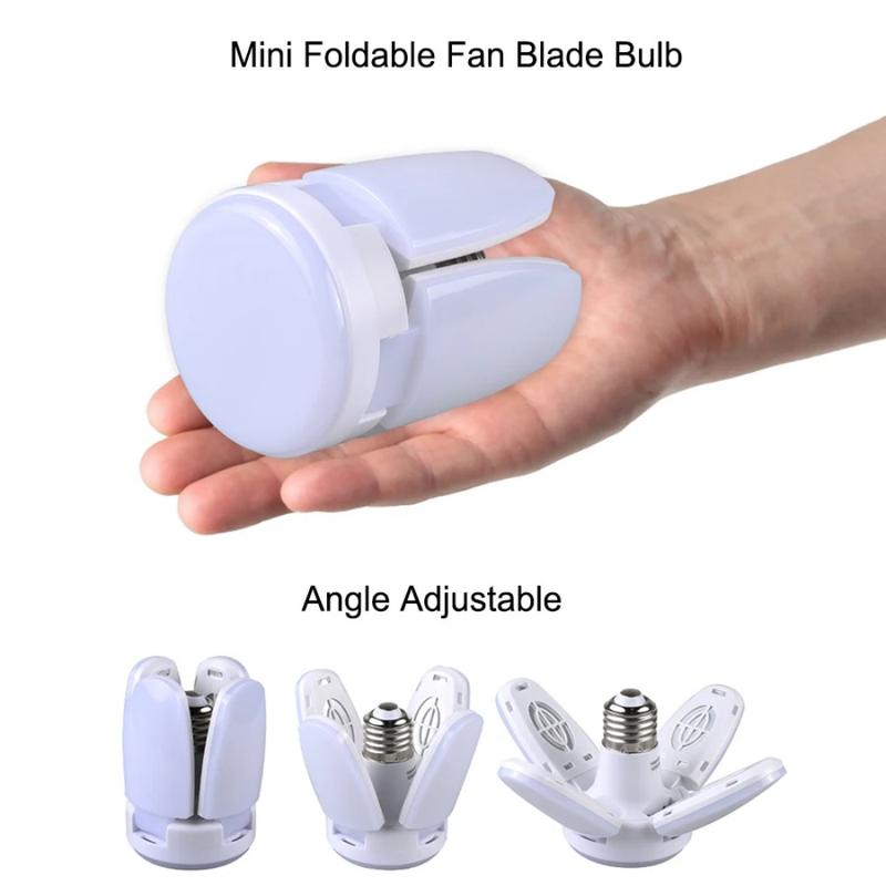 Product Introduction of Foldable LED Bulb E27  Blade LED Lamp  Bombilla Lampada Spotlight for Home Ceiling Panel Room Garage Lighting 15