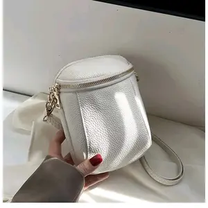 Tas Selempang Hp Wanita Vintage Terbaru Bahan Sintetik Motif Jeruk Lembut Wanita