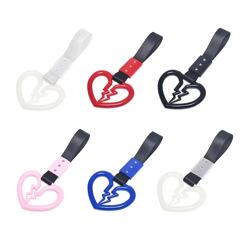 Dây Đeo Chống Tĩnh Điện Hình Trái Tim Con, Trang Trí Dễ Thương, Vòng Treo Cảnh Báo, Thích Hợp Cho Tay Cầm Xe Ô Tô, Vòng Cảnh Báo Chống Va Đập Hậu Trước, Cho Ô Tô 3