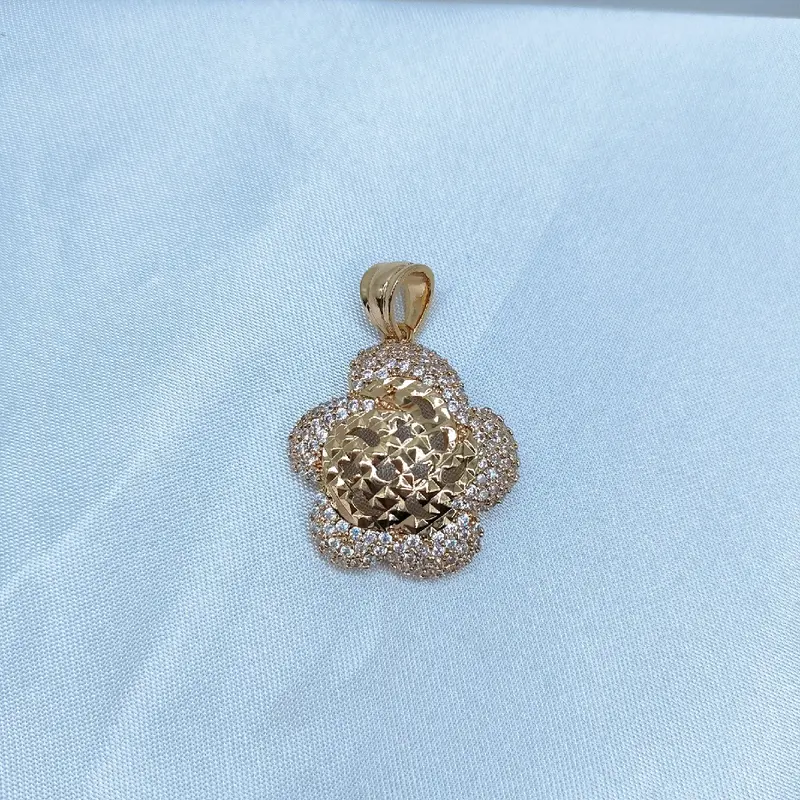 MDD17 Mặt Dây Chuyền Đồng Hoa Mai Màu750 Women Charm Nữ 6