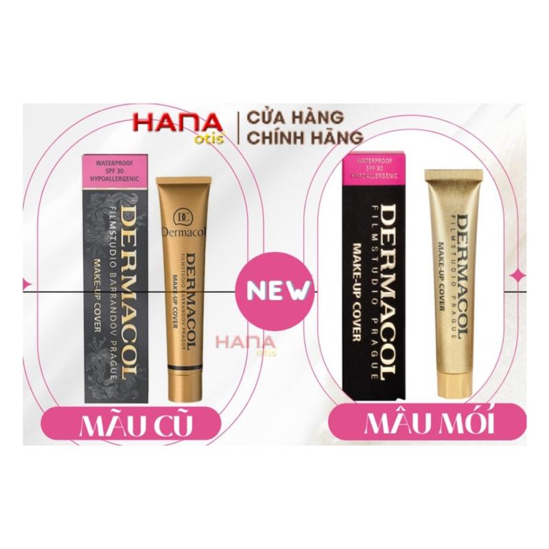 Kem Nền trang điểm chống nắng FPS 30 Dermacol , Che Khuyết Điểm, (Che Hình Xăm Nhỏ) Make up Cover 30g, HANAotis kem nền