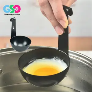 Egg Maker Stainless Cetakan Telur Rebus Boiled Egg Cooker Tanpa Minyak Holder Stainless Steel Egg Cooker