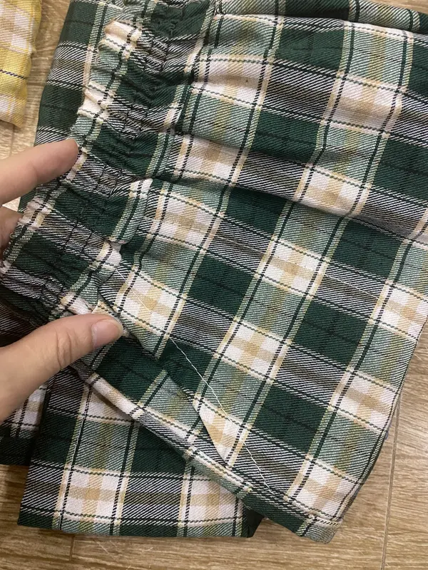 Bộ Polo Don't Stop quần kẻ sọc xanh cho bé gái 20-50kg 2