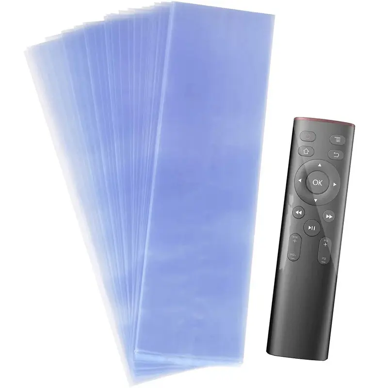 Túi màng co trong suốt chống bụi, vỏ bọc cho điều khiển điều hòa TV, điều khiển từ xa, tấm nhựa co nhiệt