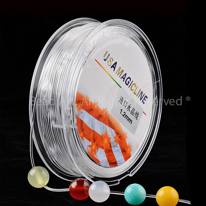Túi Lẻ 5 Mét Dây Cước Co Giãn Trong Suốt USA Magicline Dùng Xỏ Vòng Tay Chuỗi Hạt Trang Sức Lõi 0.6 0.7 0.8MM - Bead Art
