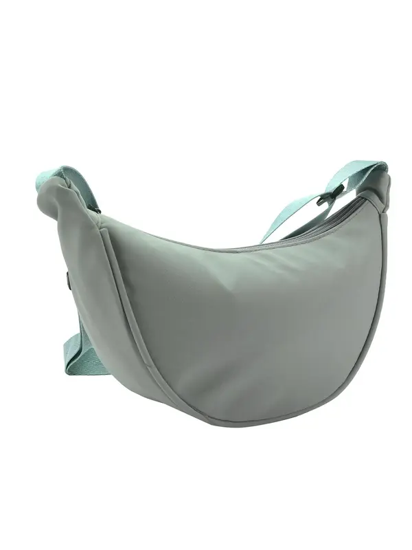 Women's Dumpling Shaped Underarm Bag, Casual Simple Solid Color Hobo Bag, Fashionable Nylon Crossbody Bag with Adjustable Strap for Daily Used 6