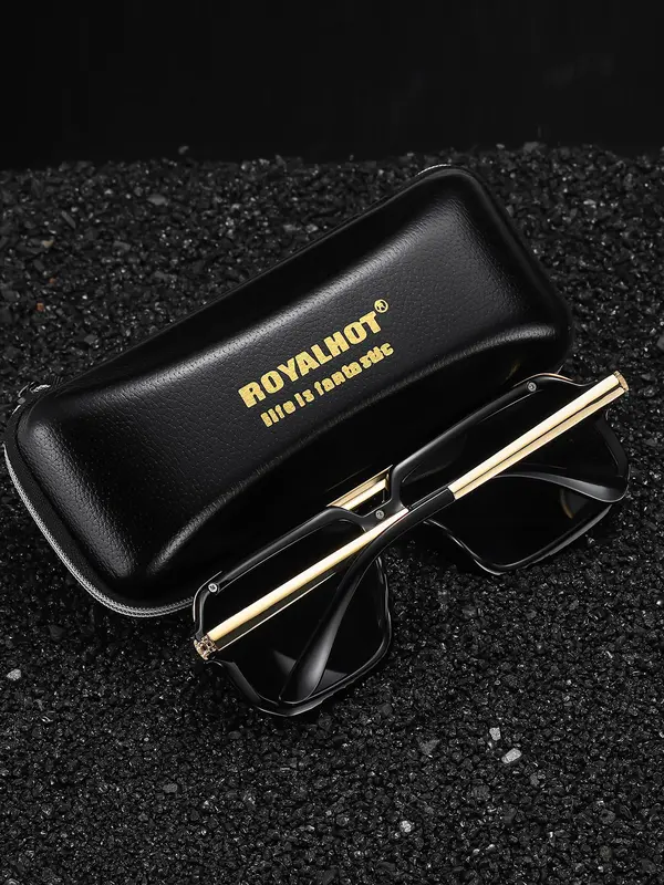 1 Pair Summer Top Bar Design Sunglasses, New Personality Travel Accessories for Women & Men, Lightweight and Durable for Outdoor Sun Protection Glasses for Daily Use, Modern Eyeglass 2