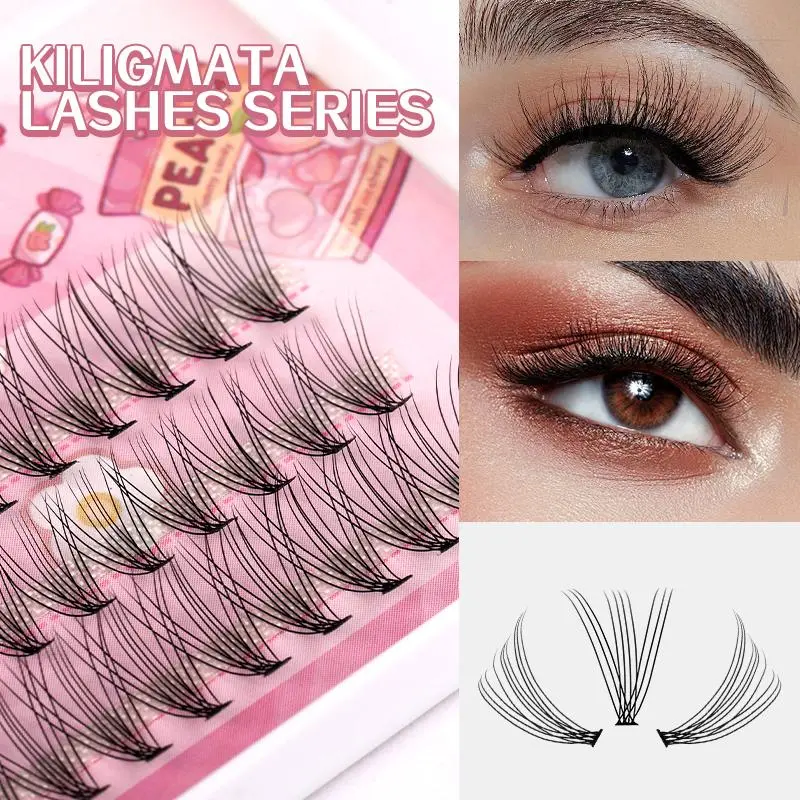 KILIGMATA 10D Natural Cluster False Eyelashes Soft Fluffy Extensions