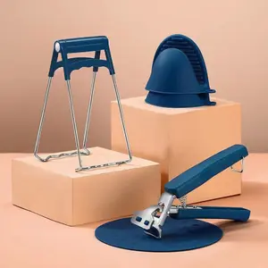 YHOME Alat penjepit mangkok piring panci anti panas/Holder Panci Anti Panas/Sarung Tangan Silikon Anti Panas Y194