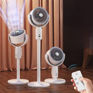 ポータブルファン リモコン付き、3/5段階風量調節タイマー付き、空気循環ファン、家庭用オフィス用電化製品
