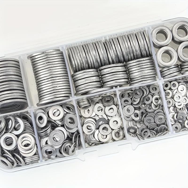 Product Introduction of Stainless Steel Washer Set, 580pcs/set Mixed Size Flat Washer Assortment Kit, Car Thread Repair Kit, Multipurpose Car Repair Tool 2