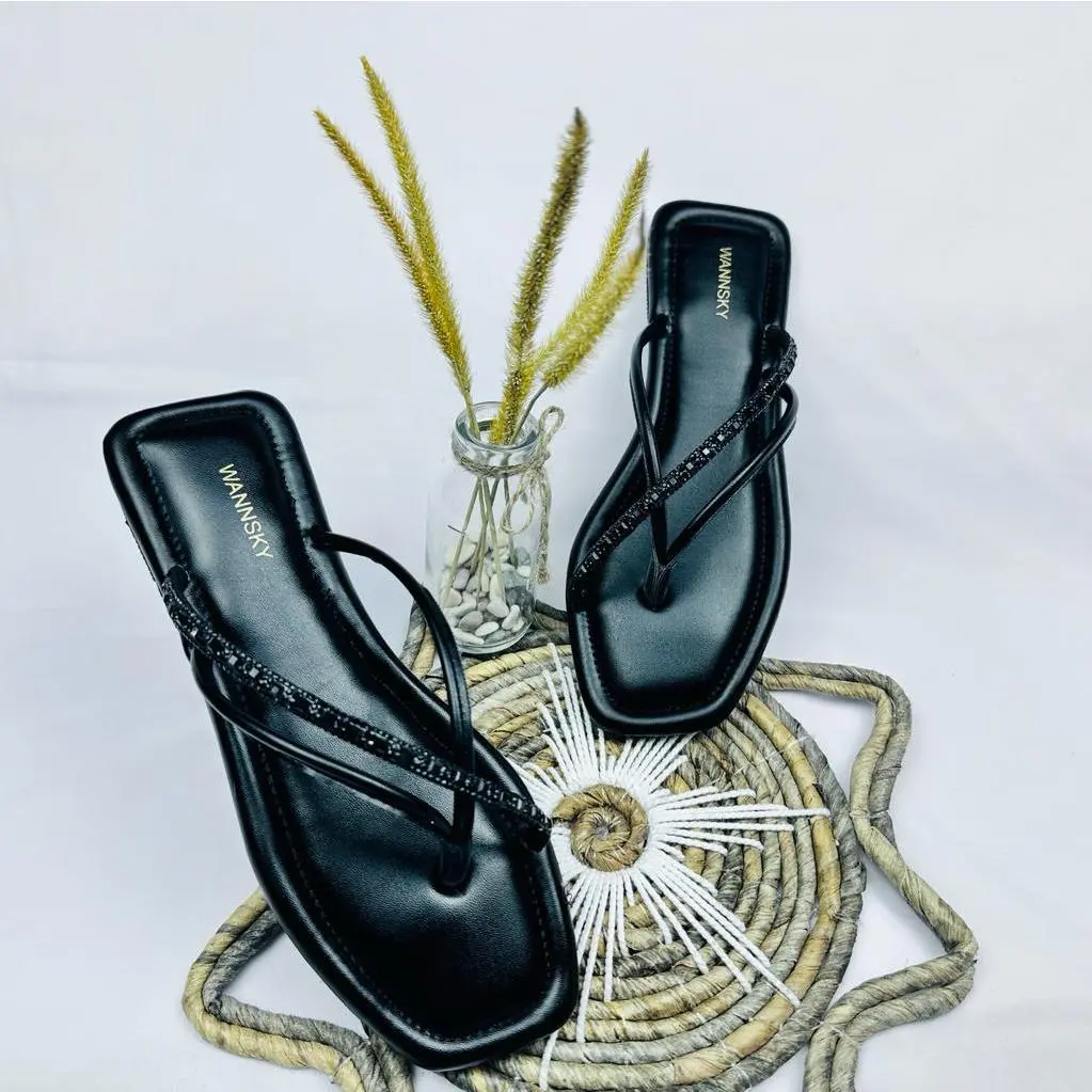 WANNSKY YUK - Sandal Flat || Vina || Sandal Wanita Terbaru / Sandal Wanita Kekinian Sendal