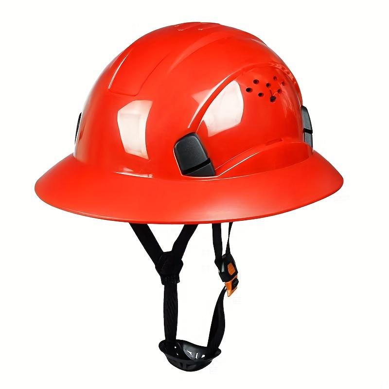 Product Introduction of 1pc Full Brim Safety Helmet With Breathable Structure, Safety Helmet Work Safety Helmet For Men And Women, 6-point Adjustable Ratchet Suspension 16