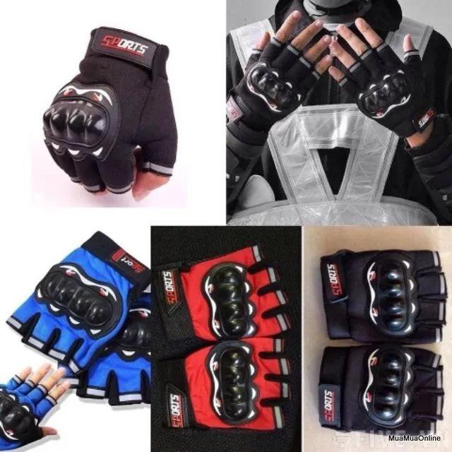 Găng tay gù nhựa dành cho dân phượt biker - Găng tay phượt thủ HỞ NGÓN + FULL NGÓN ( CHỌN PHÂN LOẠI )