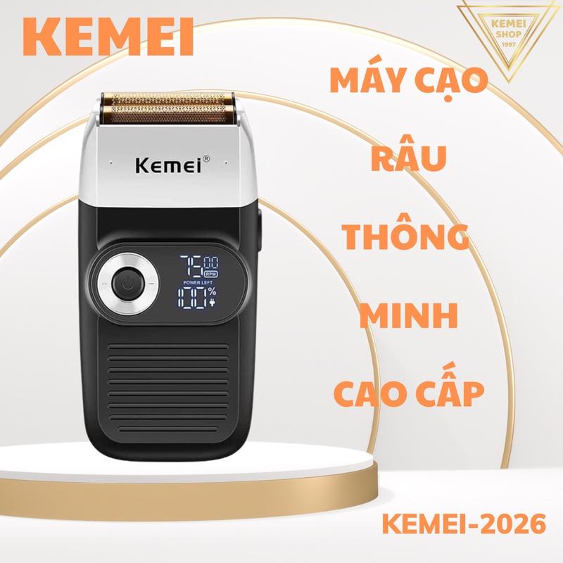 Máy cạo râu cao cấp KEMEI KM-2026 có 3 tốc độ tuỳ chỉnh