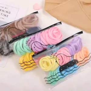 IKAT RAMBUT KOREA TOWEL RING MEDIUM ISI 40 PCS FREE POUCH Scrunchies