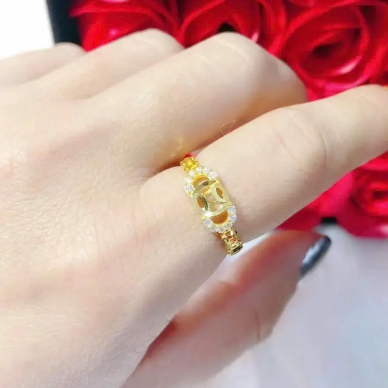 Nhẫn kim tiền đồng dàng không đen