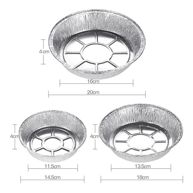 Product Introduction of Kotak Timah Kerajang Aluminium Kalis Minyak, 10 Keping, Alat Pembakar Dapur, Bakul Mengukus Tidak Melekat, Pakai Buang, Sesuai untuk Penggoreng Udara, Dulang BBQ, Kertas Pakai Buang 26