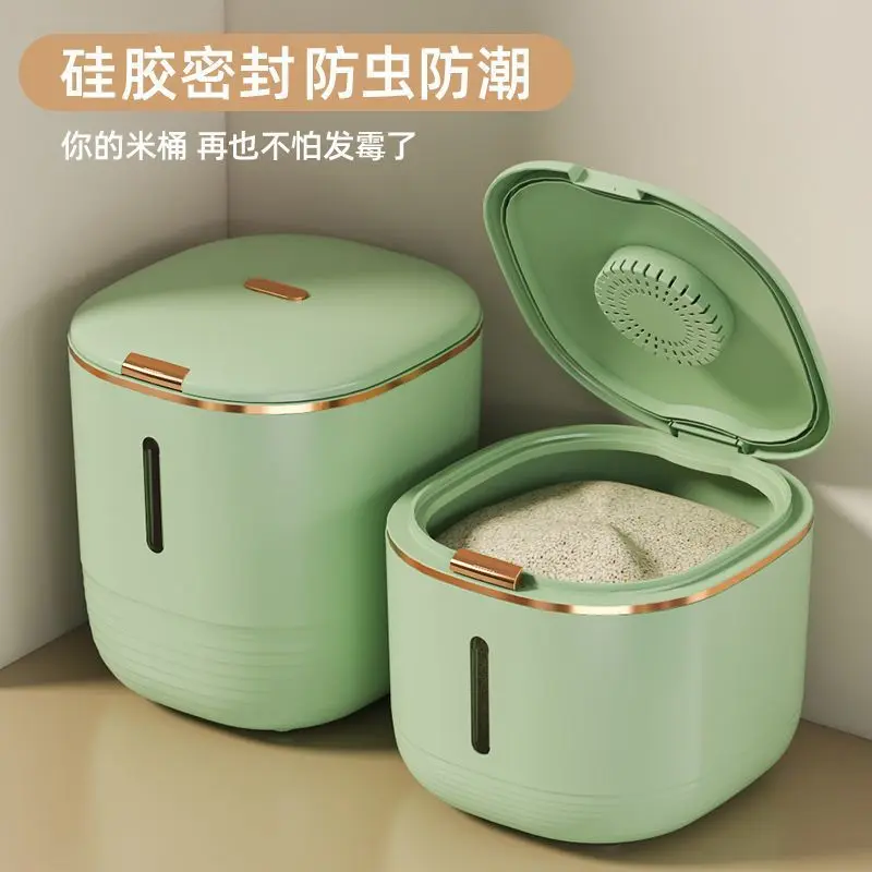 Thùng Gạo, Kín Và Chống Ẩm, Chống Nấm Mốc Và Chống Côn Trùng, Thích Hợp Cho Thực Phẩm Gia Dụng, Cấp Thực Phẩm, Hộp Đựng Cơm, Hộp Đựng Ngũ Cốc, Chất Liệu Cấp Thực Phẩm 6