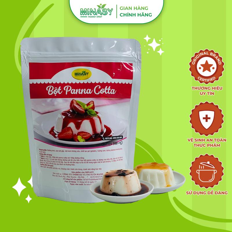Bột làm bánh Panna Cotta bánh tráng miệng dễ làm siêu ngon tại nhà - MINASY