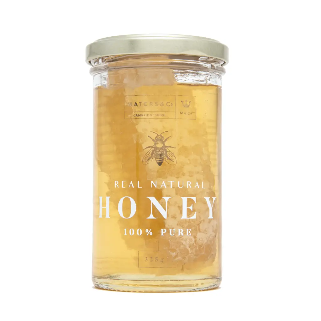 British Borage Honeycomb in Borage Honey Jar