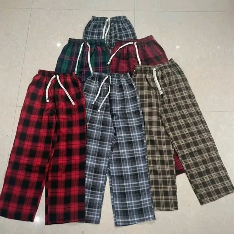 Sét bộ đồ quần ống rộng kẻ họa tiết CARO đỏ + kèm áo phông phom rộng tay lỡ chất cotton hình nơ rúm ĐỎ- tùng lâm 99 4