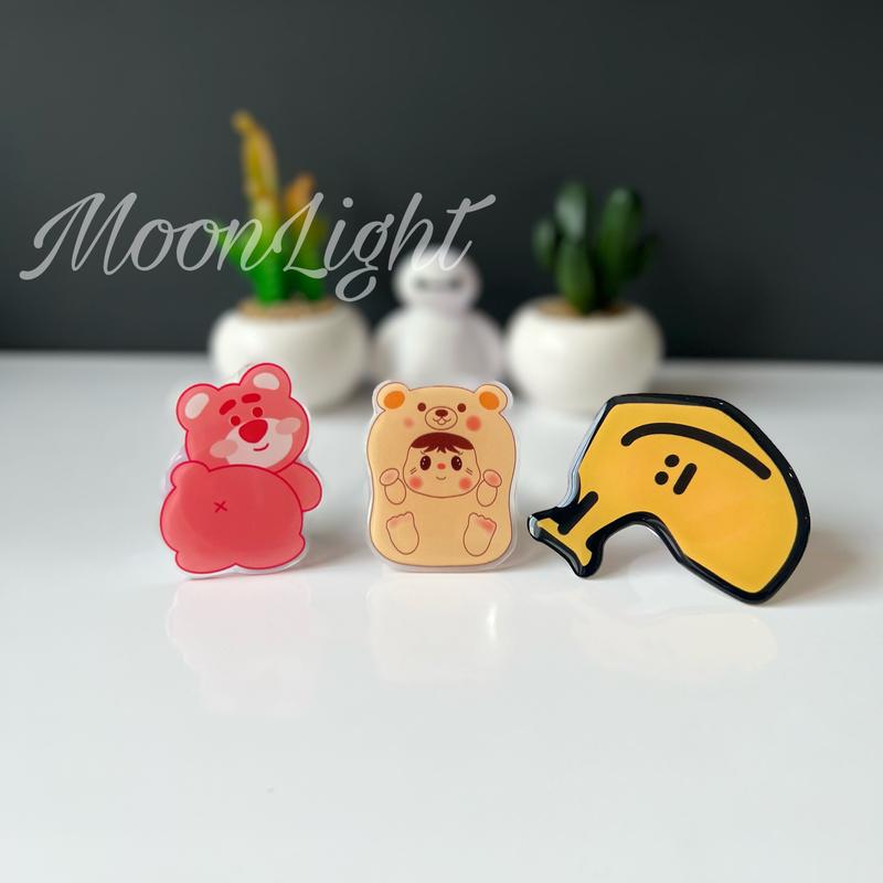 Popsocket HP/ Holder HP Simple Bentuk Karakter Lucu Bisa Dilipat untuk Semua HP 5