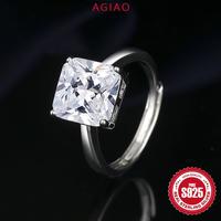 Gambar AGIAO 3 Karat Putri Persegi Mode Sederhana Temperamen Cincin Pribadi Wanita - Platinum - 3 karat, Dapat disesuaikan dari A.GIAO.ID Kab. Gresik 1 Tokopedia