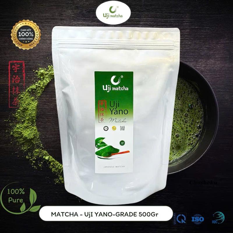  Bột trà xanh Matcha UJI YANO 500gr CN Nhật Bản Nguyên Chất không đường sữa 