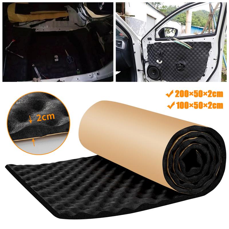 Product Introduction of Car Hood Engine Firewall Heat Mat Deadener Sound Proof Noise Insulation Deadening Aluminum Foil Sticker Mats 6