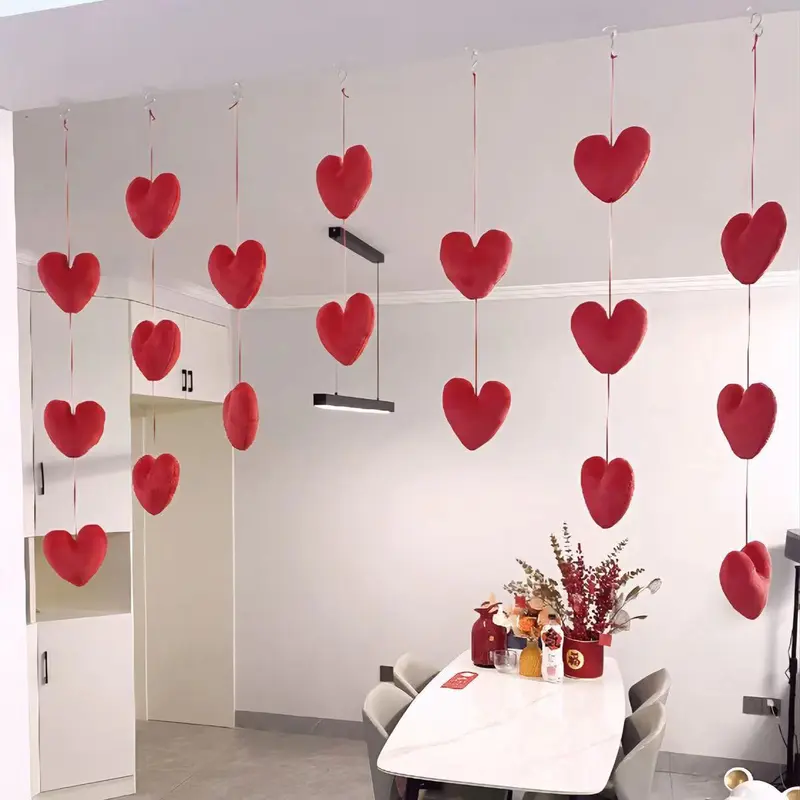 Rèm cửa, Thiết kế cửa tình yêu, Phổ Biến và đẹp mắt, Rèm công chúa, Đồ Trang Trí Dây, Đồ Trang Trí Treo tại nhà, Phong cách cô gái trẻ, Rèm Treo không cần đục lỗ 3