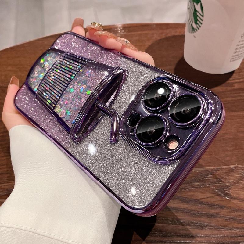 Product Introduction of Aesthetic quicksand cup plating glitter TPU camera case for iPhone 13 14 12 Pro max with lens protection shockproof soft back cover 19